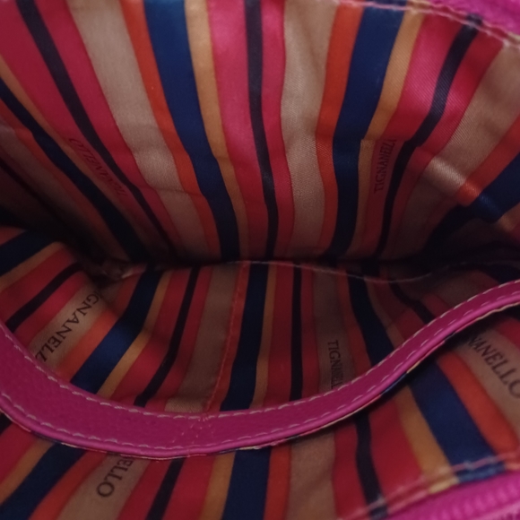 Tignanello crossbody pink leather bag - Picture 7 of 12